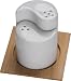 from Be-Active Art Deco Ying & Yang Porcelain Salt & Pepper Shakers on bamboo stand