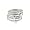 Pearl Stack Rings in Sterling Silver - size 6