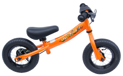 bike*star 25.4cm (10 Inch) Kids Learner Balance Beginner Run Bike Sport - Orange