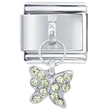 August Butterfly Animals Italian Charms Bracelet Link