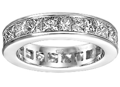 4.00 ct. TW Princess Diamond Eternity Wedding Band in 14k