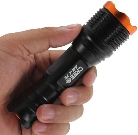 Onedayshop® High Quality 1800 Lumen Waterproof Cree Xm-l T6 LED Zoomable Flashlight Torch Zoom Lamp with 2pc 18650 5000mah 3.7v Rechargeable Li-ion Battery and Charger Combo