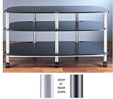 VTI AR Series 41 inch Audio Video Rack TV Stand (Black) AR503BB, AR503SB