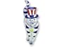 Patriotic Cat Sterling Silver and Enamel Pin by Zarah