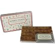 Alphabet 26 stamps and inkpad in keepsake tin Cavallini Tin