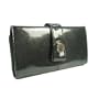 Kenneth Cole Reaction Womens Tab Clutch Wallet Metallic Colors (KC-107511-Black)