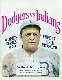 Wilbert Robinson Dodgers vs Indians World Series 1920 Program