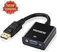VicTsing Gold-plated DisplayPort(DP) Male To VGA Female Cable Adapter for PC Laptop Macbook - Retail Packaging - Black