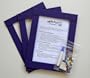 Kids Art Frames - Jewel Frames - Decorate Your Own Purple Lightweight Plastic Frames - Standard Size
