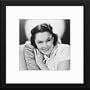 Maureen O'Sullivan Custom Framed And Matted B&W Photo Total Size: 20x20 Inches