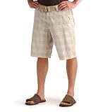  : Lee Dungaree Men's Del Mar Short, Khaki Plaid, 38W
