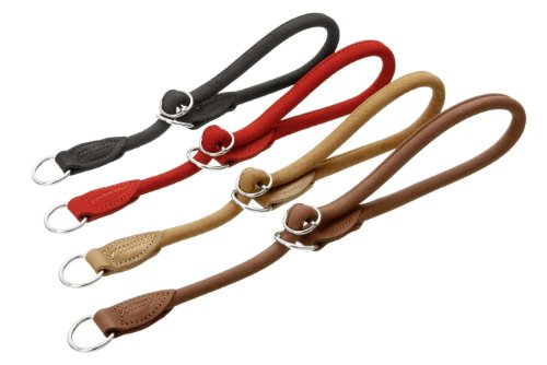 Karlie – BUFFALO RUND – Würger mit Stop – Braun 10mm 40cm
