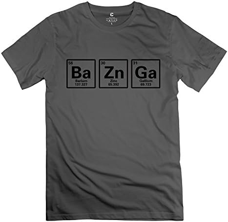 HEVANN Men's TBBT Ba Black Ba Zn Ga Bazinga Sheldon Big Bang Theory T-shirts XL DeepHeather