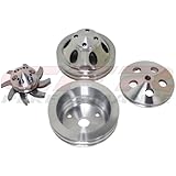 CHEVY SMALL BLOCK COMPLETE PULLEY SET (LWP) - MACHINED