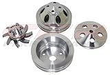 CHEVY SMALL BLOCK COMPLETE PULLEY SET (LWP) - MACHINED