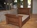 Luxury Dog Bed - Oak Chestnut Twin Headboard/Footboard Dog Bed (Complete Set) Includes - Bed, Mattress, Mattress Cover & Sheet. 22"h X 28"w X 47"d Made in USA