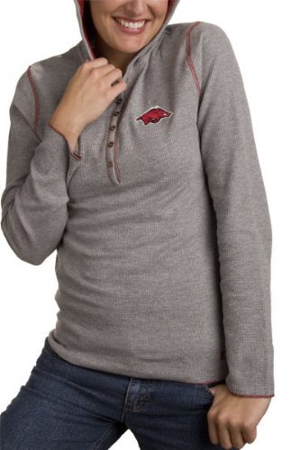 Buy Arkansas Razorbacks -Ladies- Impulse Thermal Long Sleeve Button Up Top