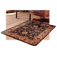 Meridian Decorative Hard Floor Chairmat 45 x 53 Brown Multi Finish