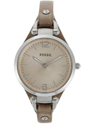 Fossil Womens ES2830 Georgia Analog Display Analog Quartz Brown Watch