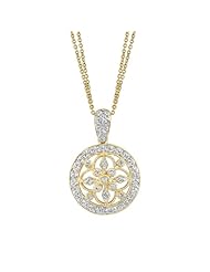 14k Yellow Gold 0.65 Ctw Artistic Diamond Necklace