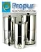 ProPur BIG Stainless Steel Water Purification - Includes 2 ProBlack-D Domed Hi-Performance Filter Elements + 2 ProBlack+ Advanced Fluoride Filters