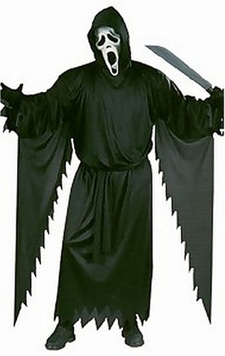 Buy Scream Stalker Ghost Face Scary Movie Complete Halloween Costume