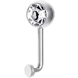 14 Gauge 8mm Clear Gem Vertical Hood Piercing -7/16" 2.5mm Rise