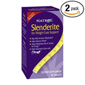 Natrol Slenderite Weight Loss, 60 Tablets (Pack of 2)