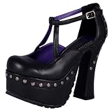 Search : TUK Smasher Chunky Black Gothic Super Platforms Heels Shoes