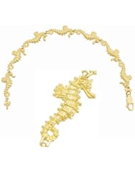 Gold Bracelet 3d Seahorse Bracelet