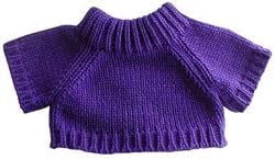 Purple Sweater Clothes for 14" - 18" Stuffed Animals and Dolls