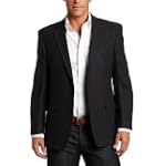 Tommy Hilfiger Men's 2 Button Side Vent Tic Trim Fit Sport Coat, Navy, 42L