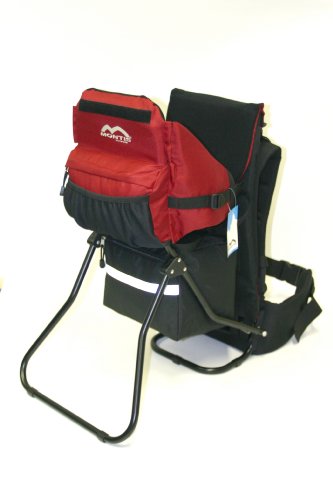 MONTIS TRAIL - Porte-bébé dorsal - Rouge cerise - jusquŽà 25kg - 2450g
