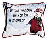 Review Simply Home  / In The Meadow We Can Build A Snowman Tapestry Toss Pillow