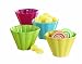 Tag Party Small Colorful Fluted Bowls, Assorted Colors, 3