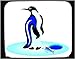 Decorated Mouse Pad with hunting, penguin, ice, fishing, bird, animal, winter