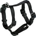 Trixie 20331 Premium H-Geschirr, S-M: 40-65 cm/15 mm, schwarz