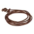 SilberDream Lederarmband dunkel braun Herren/Damen Leder Armband Echtleder Surferarmband Surfer-Style LA0033B