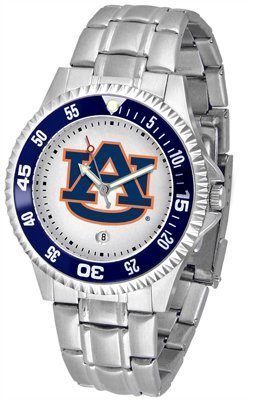 Auburn Tigers Suntime Competitor Game Day Steel Band Watch - NCAA College Athletics