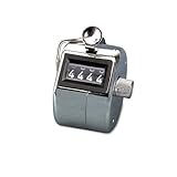 Gbc Tally I Hand Model Tally Counter Registers 0-9999 Chrome Excellent Perf ....