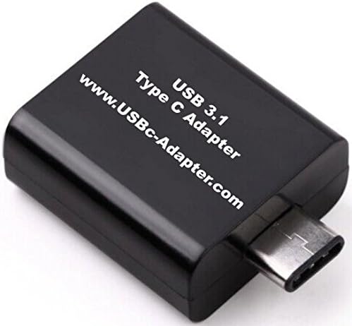 USBc Adapter, 3.1 USB-C (Type C) to 3.0 USB (Type A) High Speed (10Gbps data rate) Adapter Converter for new 2015 MacBook (Black)