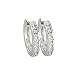 14K White Gold 1/3 ct. Channel Set Diamond Hoop Earrings