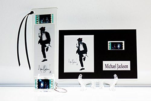 Michael Jackson - 3 Piece Movie Film Cell Collection Gift Set Key Ring, Bookmark, 6 X 4 Display