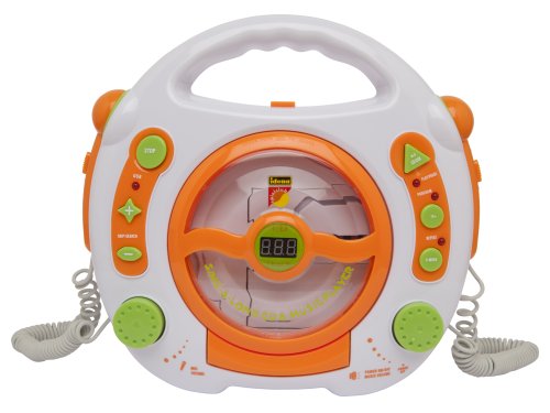 Idena 6800533 - CD und MP3 - Player mit zwei Mikrofonen zum Mitsingen und USB Anschluß in weiß Idena 6800533 - CD und MP3 - Player mit zwei Mikrofonen zum Mitsingen und USB Anschluß in weiß
