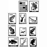 Dyer Sportcals Fish Size Crappie Right 12 1/2'' X 8''