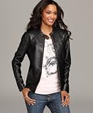 Style&co. Petite Jacket, Faux Leather Quilted Motorcycle