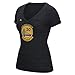 Stephen Curry Golden State Warriors Womens Black Heathered Jersey Name and Number V-neck T-shirt