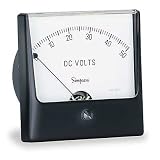 Analog Panel Meter,DC Voltage,0-15 DC V Simpson Electric 09570