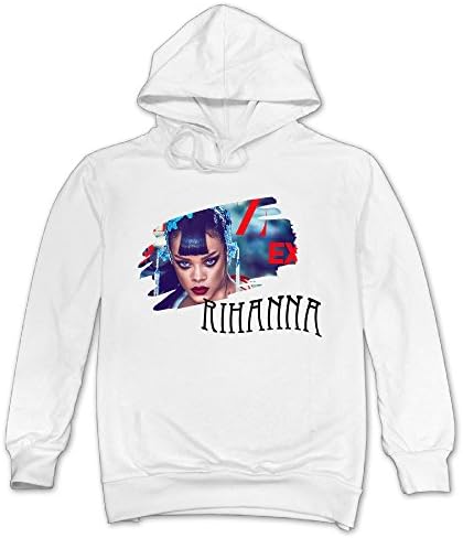 ReBorn Men's Trendy Rihana Sweatshirt L White