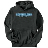 Bodybuilding College Athl Dept Sports Mens Hoodie (Dark Silver, Sizes X-Small - XXX-Large)